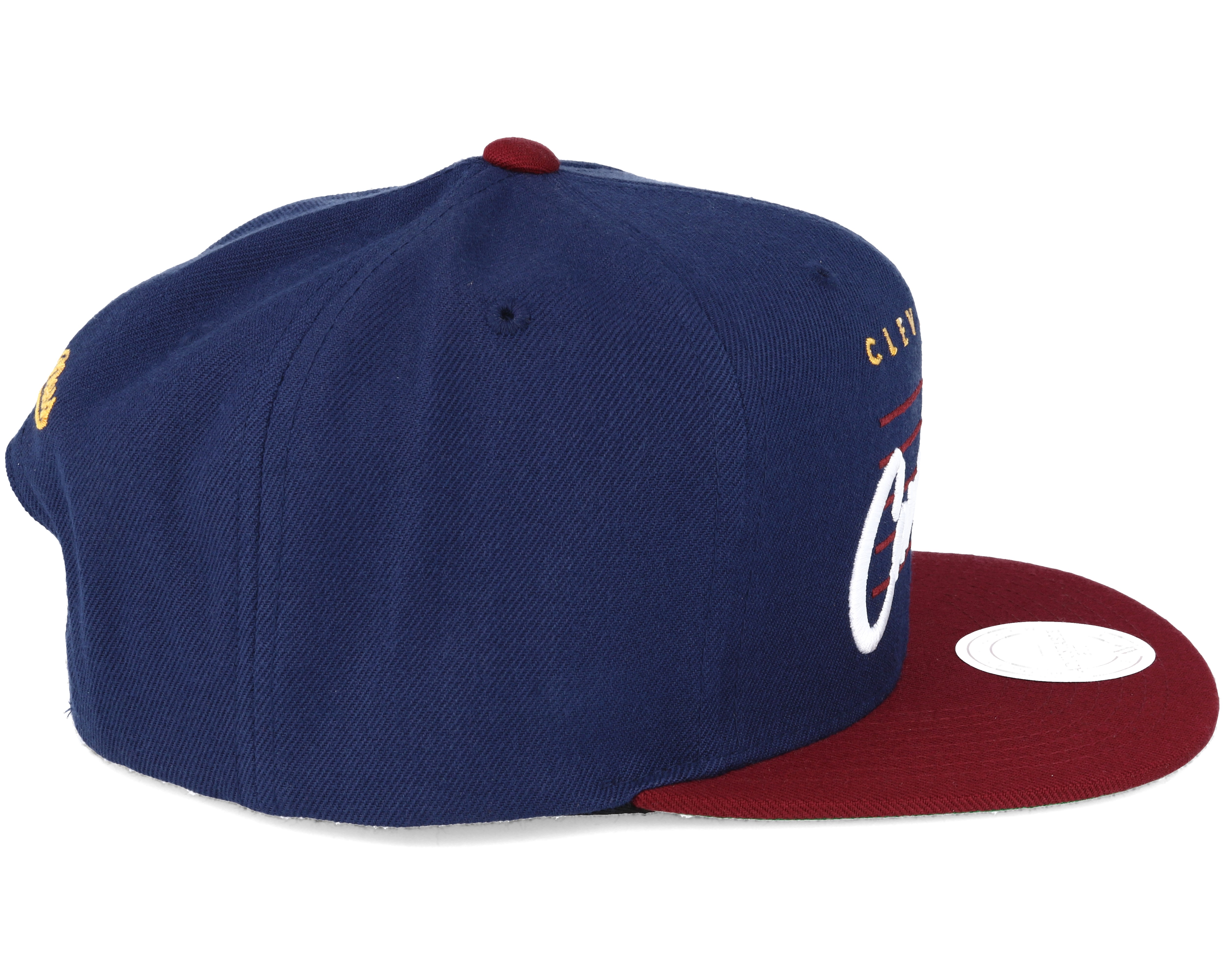 Cleveland Cavaliers Cursive Script Logo Navy Snapback - Mitchell