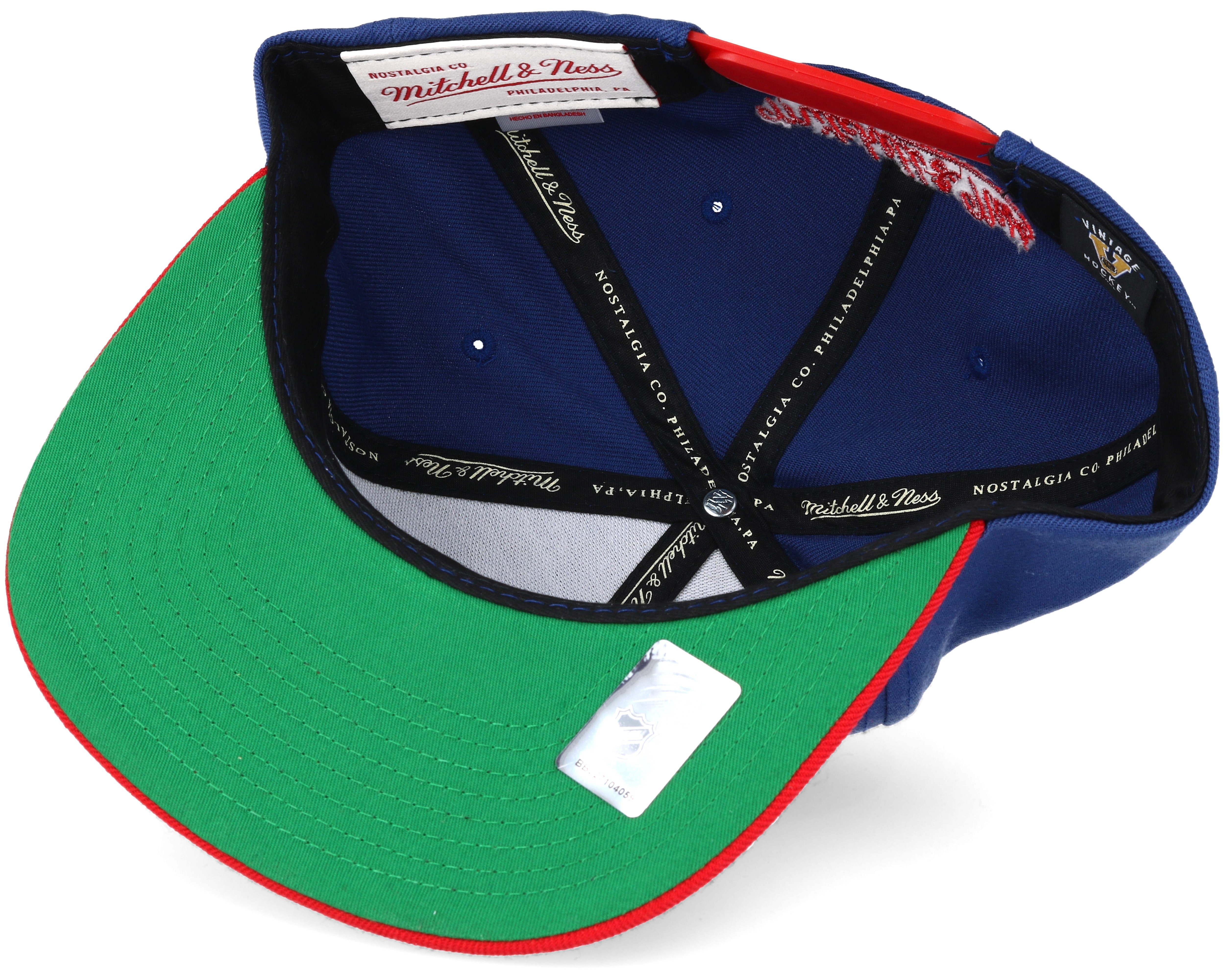 New York Rangers Cursive Script Logo Blue Snapback - Mitchell & Ness ...