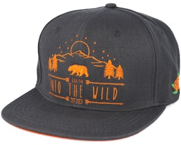 Into The Wild Charcoal Snapback - Sqrtn