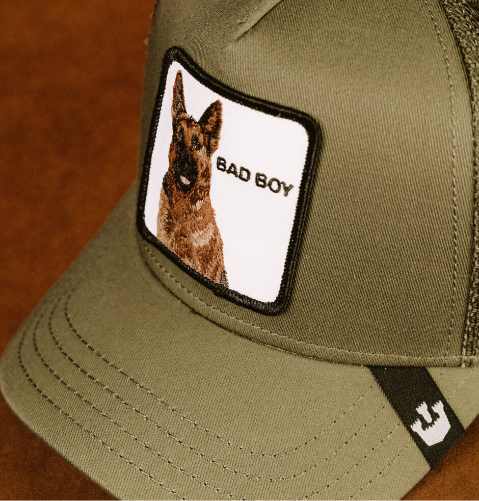 Hatstore Exclusive x Bad Boy Olive Trucker - Goorin Bros. Caps 